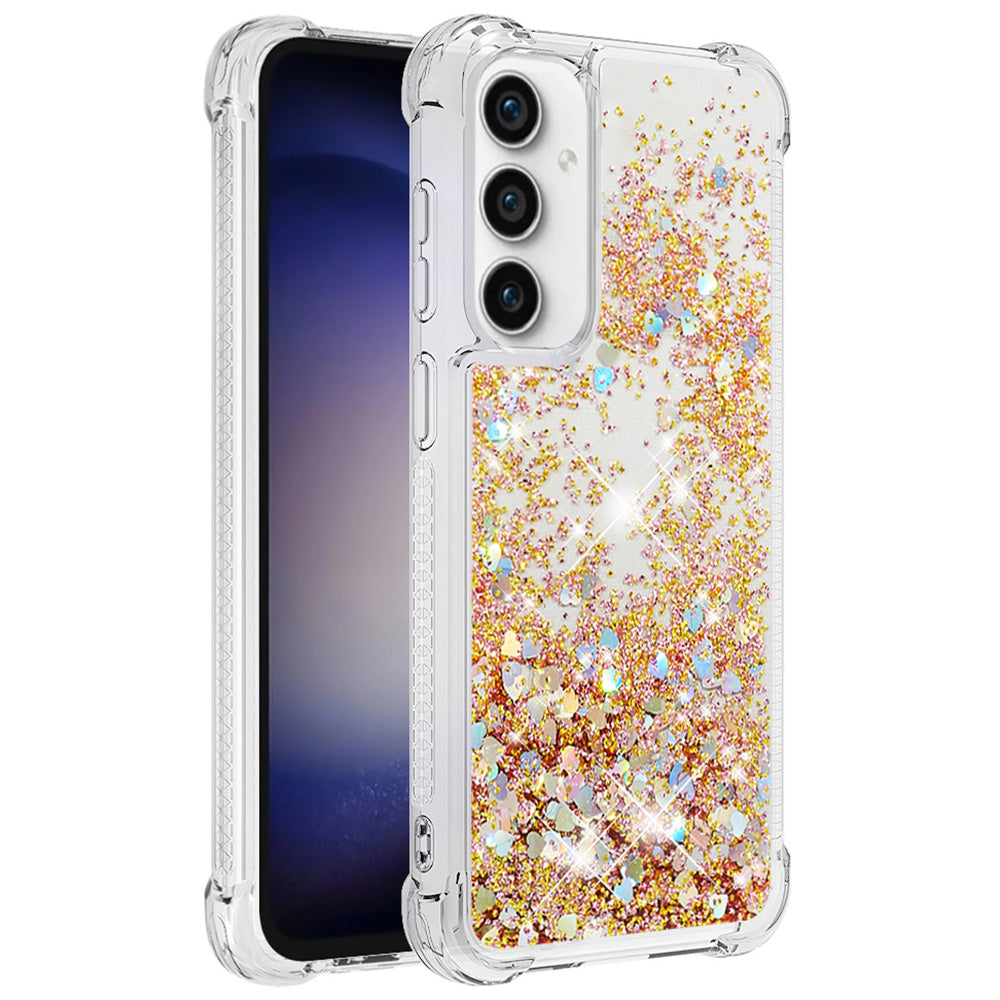 YB Quicksand Series-1 For Samsung Galaxy S23 FE Sparkle Liquid Phone Case Soft TPU Shockproof Protective Cover YB Quicksand Series-1 For Samsung Galaxy S23 FE Sparkle Liquid Phone Case Soft TPU Shockproof Protective Cover